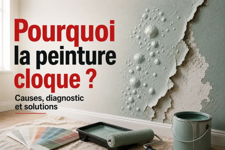 Pourquoi la peinture cloque ? Causes, diagnostic et solutions