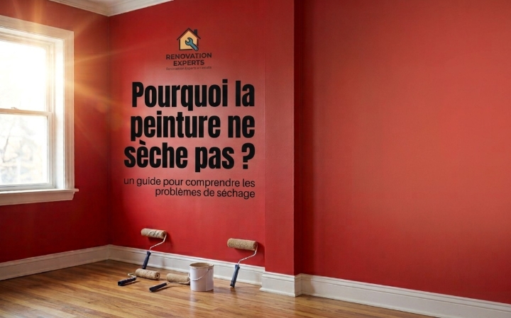 Pourquoi la peinture ne sèche pas ? Causes et solutions