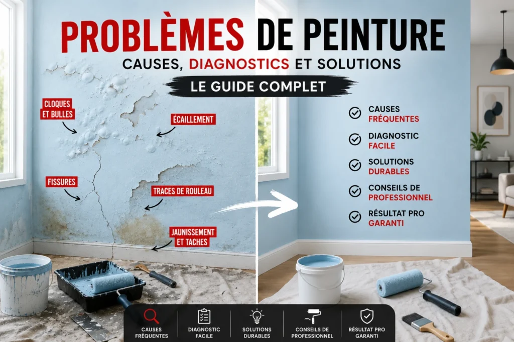 Problèmes de peinture causes et solutions 