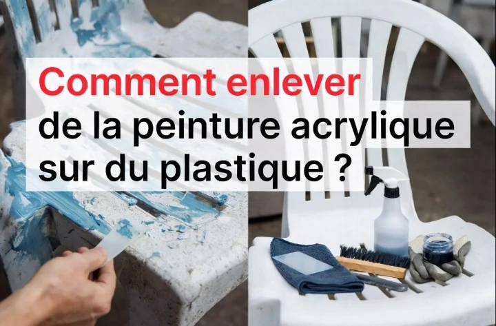 Comment enlever de la peinture acrylique sur du plastique ?