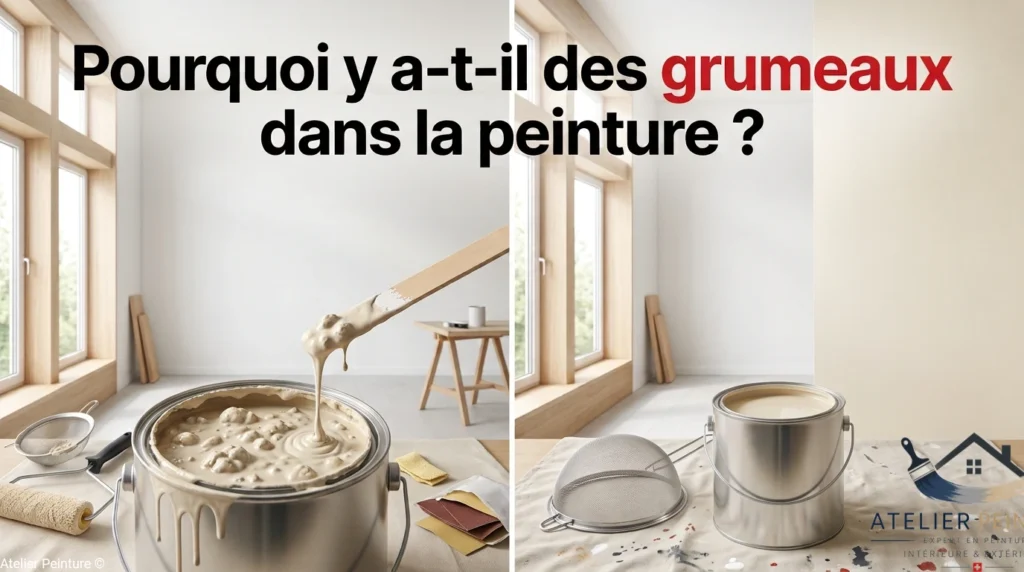 pourquoi y a-t-il des grumeaux dans la peinture
