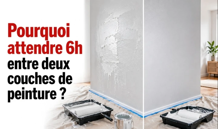 Pourquoi attendre 6h entre deux couches de peinture ?