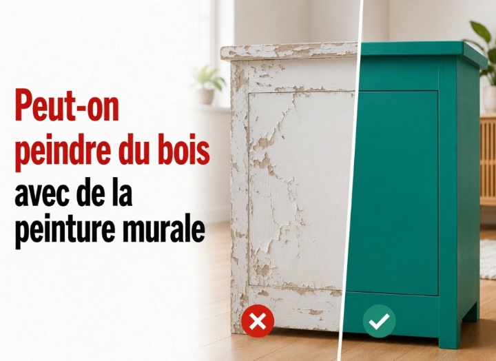Est-il possible de peindre du bois avec de la peinture murale ?