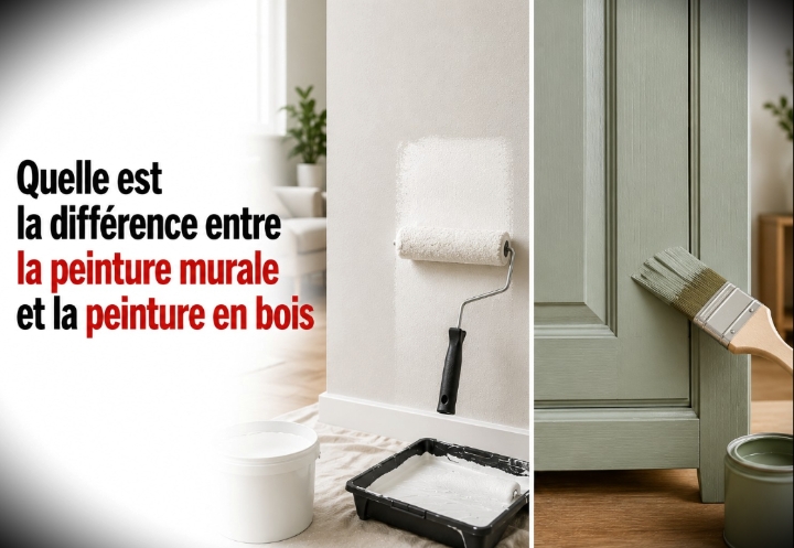 Quelle est la différence entre la peinture murale et la peinture en bois ?