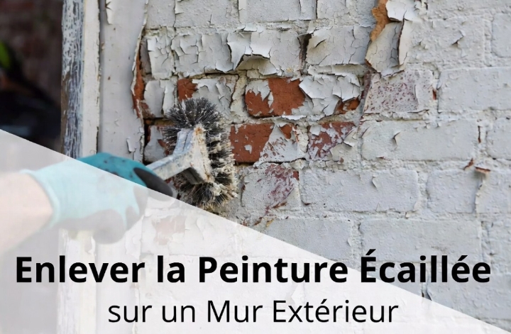 Enlever la peinture écaillée sur un mur extérieur