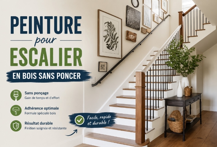 Peinture pour escalier en bois sans poncer : guide complet