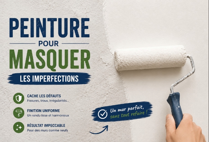 Peinture pour masquer les imperfections : ce qui marche vraiment