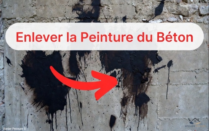 Enlever la peinture sur un mur en ciment ou en béton